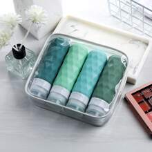 GGGold 4 Pack SiliconeTravel Bottles For Toiletries, Tsa Approved 3oz Portable Travel Bottles, Leak Proof Squeezable Travel Size Containers, Travel Accessories For Shampoo Conditioner Lotion,Travel Essential,Travel Containers[4pcs] - Nhiều màu - Xem 2