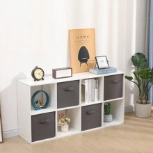 Foldable Storage Boxes Set Of 2,Non-Woven Fabric Storage Box Set,Storage Drawers For Cube Storage Unit,26.5x26.5x28 Cm - Dark Grey - View 6