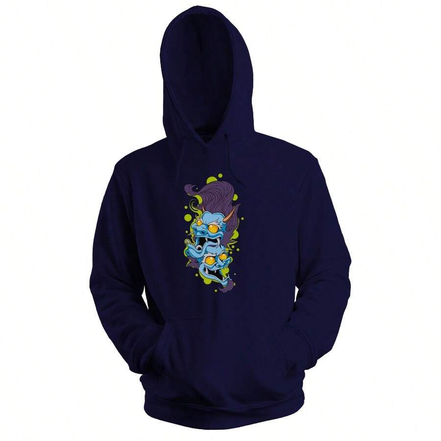 Men Hoodies - Màu xanh hải quân - Xem 1