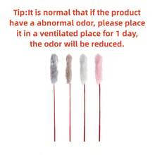 5 piezas/set varillas de plumas rojas varita Teaser para gatos con pelo de conejo para gatitos y gatos, juguete para gatos para mantener a su gato ocupado durante horas de juego - Multicolor - Ver 8