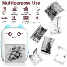 Mini Photo Pocket Printer Portable Ink-Free Thermal 57mm Sticker Trans Paper Wireless BT 200dpi Android IOS Printing Machine Back To School