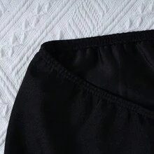 男士开裆内裤露背平角短裤镂空内裤三角裤头内衣丁字裤男式内裤 - 黑色 - 查看 5