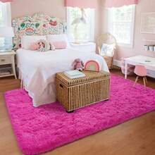 Available In A Variety Of Sizes And Colors Luxury Fluffy Area Rug Modern Shag Rugs For Bedroom Living Room, Super Soft And Comfy Carpet - 粉色 - 查看 6