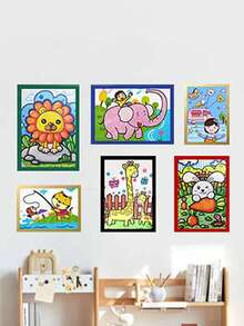 1入組磁力相框橡膠自粘軟圖框文檔油畫展示店面櫥窗廣告 - 藍色 - 查看 5