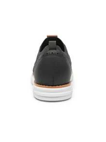 Men's Mesh Lace-Up Oxfords Sneakers Casual Dress Lightweight Walking Shoes 2.0 EVA Midsole MD Outsole - 黑色 - 查看 9