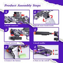 Electric Gel Ball Blaster, Rechargeable Automatic Splatter Ball Blaster, Great For Outdoor Activities - Shooting Team Game - Purple - View 5