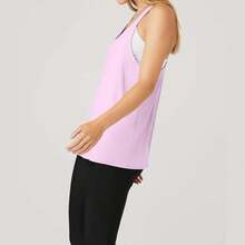 Alo Yoga Camiseta sin mangas color rosa ciruela "No te lo enredes" - rosa ciruela de azúcar - Ver 4