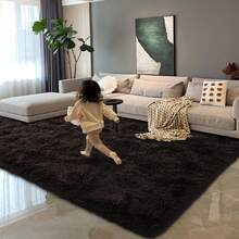 Available In A Variety Of Sizes And Colors Luxury Fluffy Area Rug Modern Shag Rugs For Bedroom Living Room, Super Soft And Comfy Carpet - Dark Brown - View 1