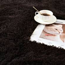 Available In A Variety Of Sizes And Colors Luxury Fluffy Area Rug Modern Shag Rugs For Bedroom Living Room, Super Soft And Comfy Carpet - Dark Brown - View 2