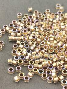 1400pcs/20g Glass Seed Beads, 2.5mm, Borealis Colour, For Diy Bracelet Jewelry Making