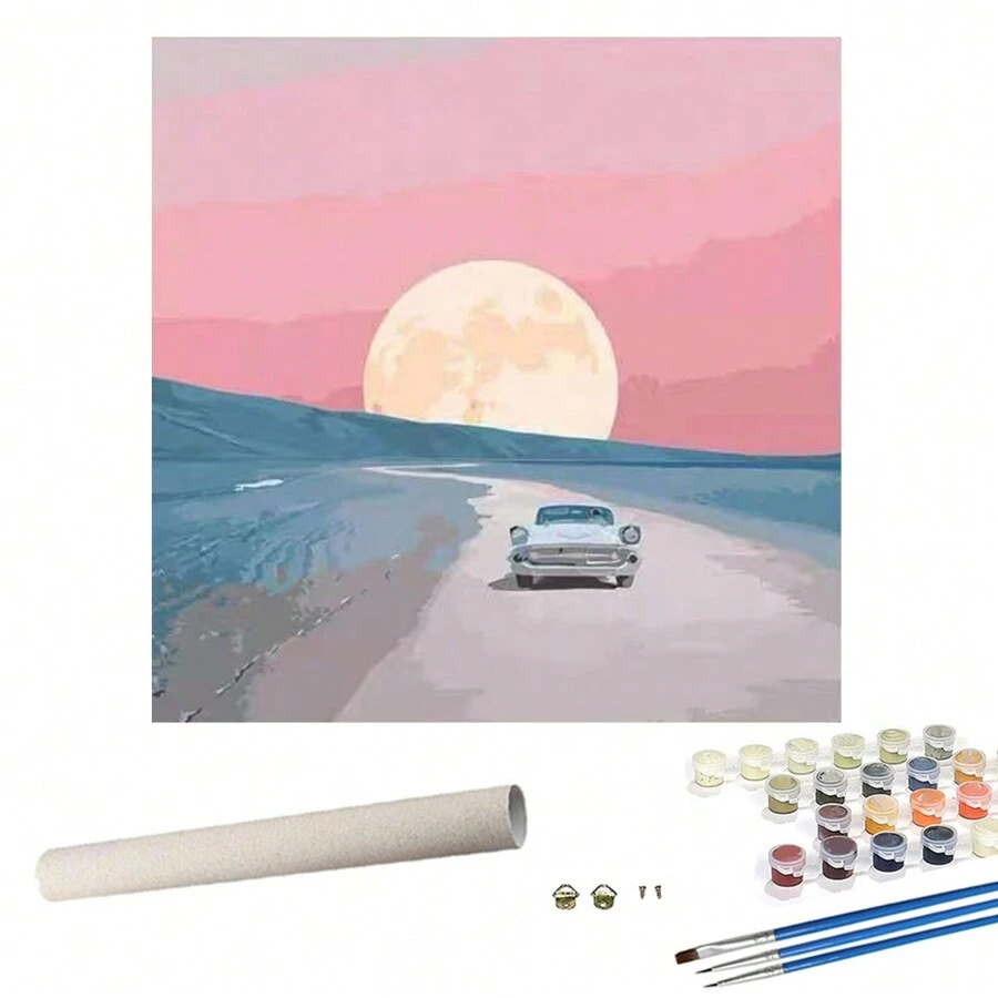 Kit Pintura Por Números Zariocy - Cavalo 40x50cm Ideal Para Iniciantes