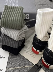 5 双男士春夏新款情侣休闲圆领网球袜 - 白色 - 查看 2