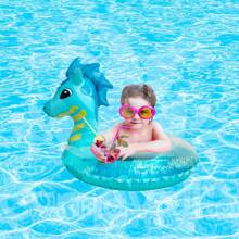 GRUPO CARNAVALLIA Inflable Dragón Azul Salvavidas Alberca Salvavidas Infantil - Azul - Ver 7