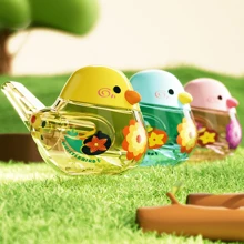 1pc Children's Toy Bird Shaped Whistle With Water Sound Effect And Painted Design