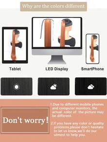 18-34 Inch Extra Long Straight Ponytail Synthetic Ponytail Hair Extension(Brown) - Rust Brown - View 8