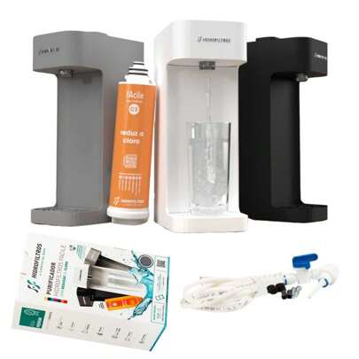 Kit Purificador Completo Parede Mesa Filtro Água E Refil