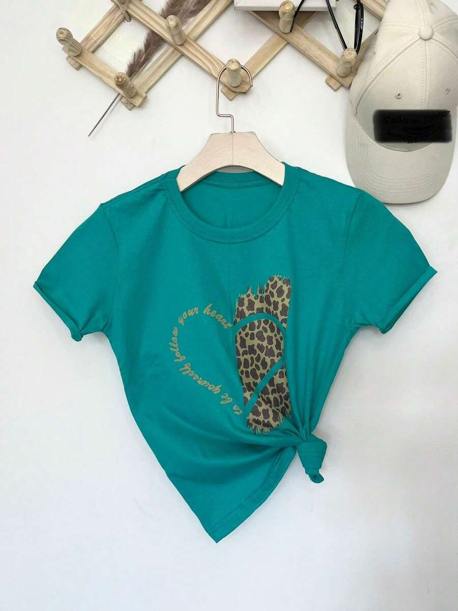 Women T-Shirts - 青碧色 - 查看 1