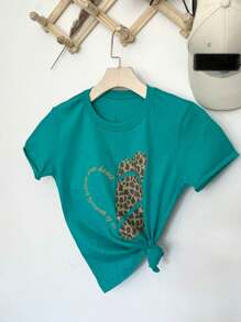 Women T-Shirts - 青碧色 - 查看 5