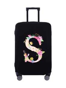 1 Miếng Sành điệu & Bền chặt Hoa In thư Vỏ hành lý , : Bền chặt , Gấp lại & Có thể giặt được , Đàn hồi Polyester ( ) Vali du lịch Người bảo vệ - Thiết yếu Lớp bảo vệ Đối với Của bạn Hành lý , Lý tưởng Đối với Hợp thời Lữ khách , Phù hợp Inch Các trường hợp – Đảm bảo Của bạn Hành lý Đối với An toàn - màu đen - Xem 14