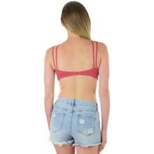 ToBeInStyle Women's Multi Strap Fashion Bralettes - Caged Front - Marsala - View 2