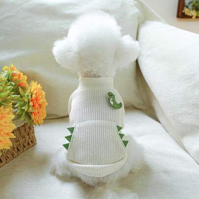 1 Miếng Mùa xuân/Mùa hè Mới Quần áo thú cưng , Thú cưng Khủng long Vòng cổ Áo chui đầu , Hai Đôi chân Quần áo , Đối với Chó Và Mèo