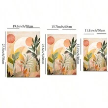 Bộ 3 bức tranh tường nghệ thuật rừng nhiệt đới trừu tượng Boho in vải canvas tranh màu đất áp phích trang trí thực vật cho phòng ngủ, phòng khách hoặc văn phòng không có khung - Nhiều màu - Xem 5