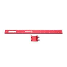Regla T De Marcado De Precisión Con Aleación De Aluminio, Medidor De Marcado De Carpintería Con Hoyo Tachado De Lujo, Regla De Marcado Para Escribir En Madera, Herramientas De Medición - Rojo - Ver 11
