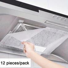 5m/Roll- Kitchen Range Hood Oil-Proof Cover, Oil-Absorbing Film Oil-Absorbing Paper Filter Mesh, Disposable Side Oil-Absorbing, Kitchen Supplies