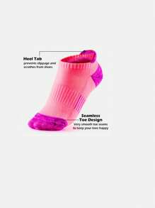 5 cặp Nam Thể thao Thoáng khí Thoải mái & Bền chặt Vớ hình thuyền , Tất mắt cá chân - Nhiều màu - Xem 2