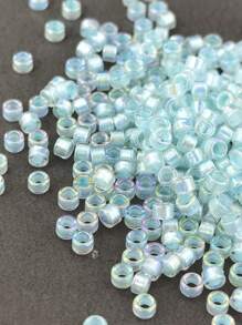 1400pcs/20g Glass Seed Beads, 2.5mm, Borealis Colour, For Diy Bracelet Jewelry Making