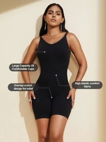 1pc Women Back-Less, Butt-Lift, Tummy Control Seamless Bodysuit - Black - View 4