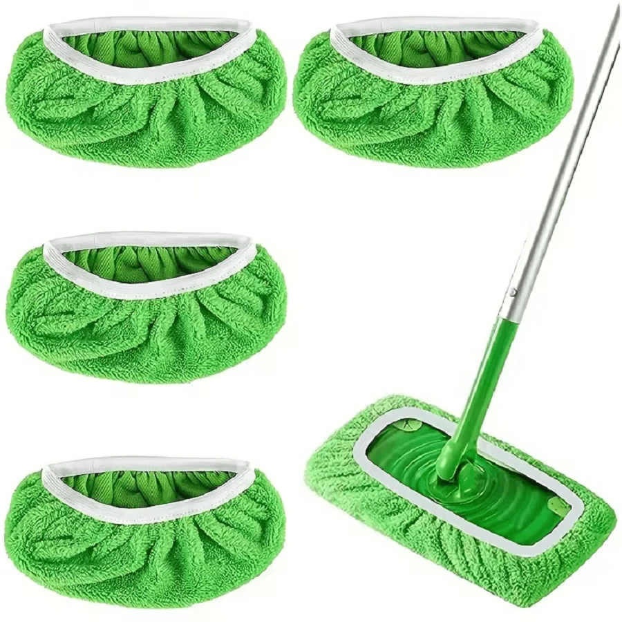Reusable Microfiber Mop Pads Compatible With Swiffe Sweeper Dry Sweeping Cloth Heads Washable Wet Mopping Refills Floor Clean