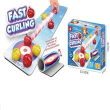 Game Board Style Curling Golf Table Game, Interactive Battle Game - Grey - View 1