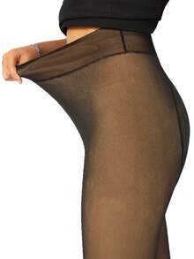 Medias aesthetic de efecto piel en diferentes tonalidades - Negro - Ver 3