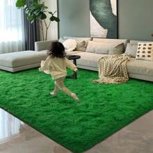 Available In A Variety Of Sizes And Colors Luxury Fluffy Area Rug Modern Shag Rugs For Bedroom Living Room, Super Soft And Comfy Carpet - Green - View 1