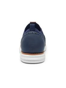 Men's Mesh Lace-Up Oxfords Sneakers Casual Dress Lightweight Walking Shoes 2.0 EVA Midsole MD Outsole - 藍色 - 查看 9