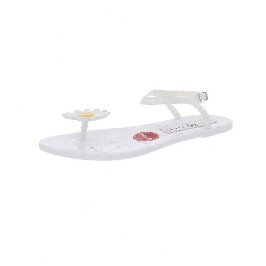 Katy Perry The Geli Womens Slingback Flat Jelly Sandals - White - View 1