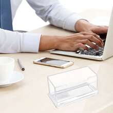 10入組名片盒,名片座,亞克力,名片橫立架,名片豎立架 - 無色 - 查看 5