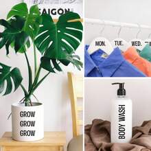 1 Inch 378 Pieces 3 Sheets Graduation Cap Letter Stickers, Self-Adhesive Vinyl Letter Stickers, Alphabet Number Stickers, Decals For Signs, Business, Mailbox, Crafts - White - View 5