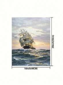 1 Set Of Digital Oil Painting Kit - Beige - View 2