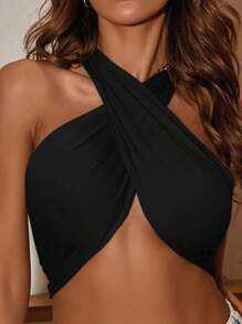 Women Tops - 黑色 - 查看 5