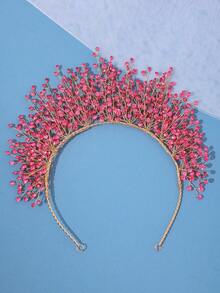 1 Máy Tính Handmade Sang Trọng Đầu Vương Miện Trang Trí Với Màu Kim Cương Giả Cho Đám Cưới Cô Dâu, Tiệc Sinh Nhật Công Chúa Hoàng Gia Tiaras - A - Xem 20