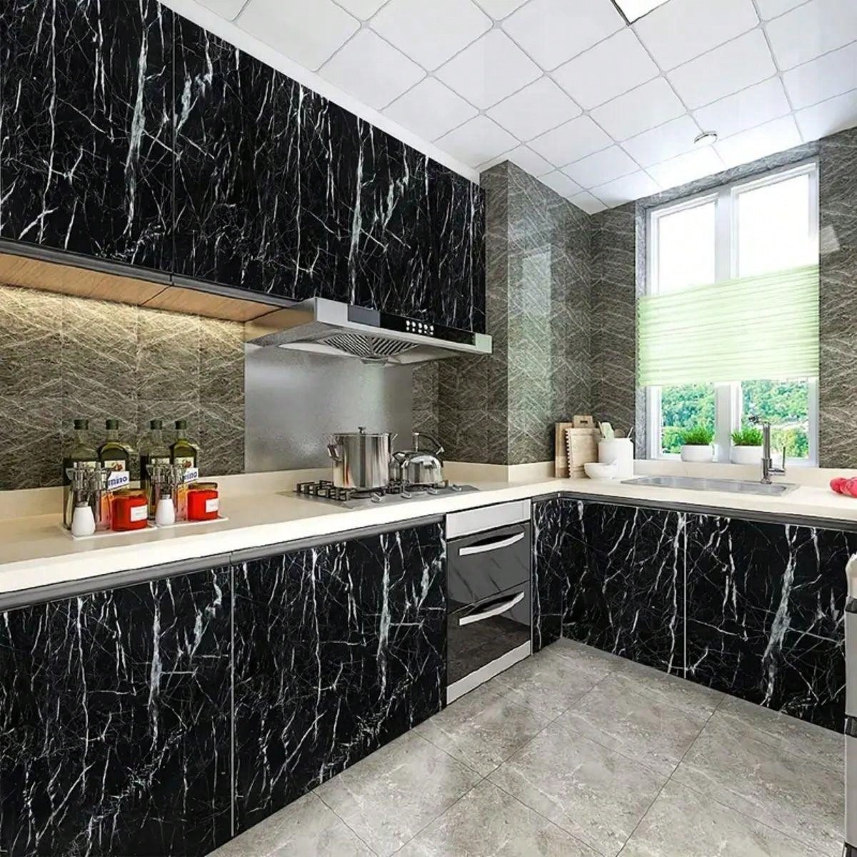 1 Roll Red Bean Spruce Wood Grain SelfAdhesive Wallpaper, Retro Simulation Wood Texture