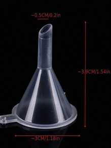 5 件/10 件透明塑料迷你漏斗，适用于实验室瓶、精油、香水、香料、沙漏和粉末 - 精确测量和转移的必备工具 - 無色 - 查看 6