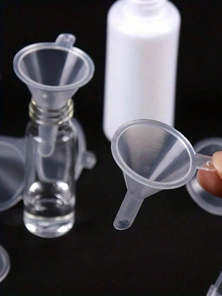 5Pcs Mini Transparent Plastic Funnels, Essential Tools For Accurate