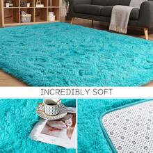 Available In A Variety Of Sizes And Colors Luxury Fluffy Area Rug Modern Shag Rugs For Bedroom Living Room, Super Soft And Comfy Carpet - Turquoise Blue - View 6