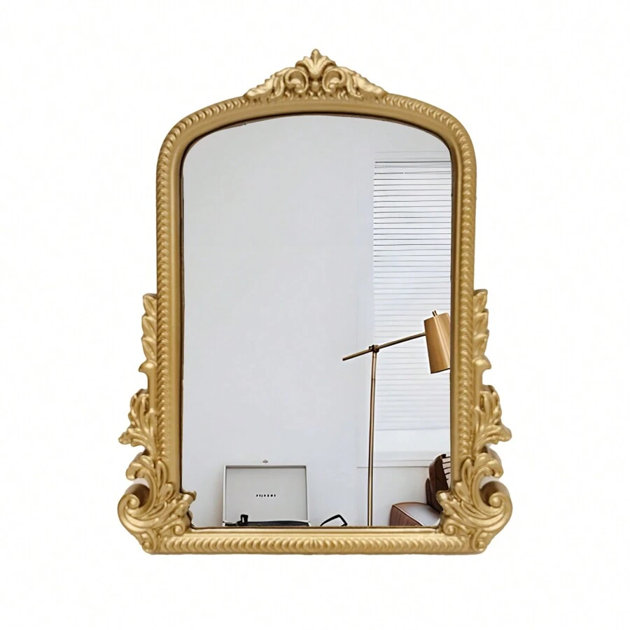 1pc Arched Mirror With Mdf Frame, Suitable For Wall Decoration In Entryway, Fireplace, Bedroom, Living Room, Hallway, Bathroom Best Gifts Birthday Graduation Home Decor Back To School Room Decor School Supplies