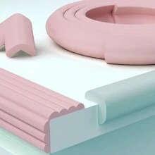 2m Baby Collision-Proof Strip, Table Corner Protection, Wall Corner Edge Protection, Child Bed Angle Wrap, Anti-Collision Protection, Sponge Adhesive Strip - Beige - View 4