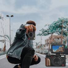 Nbd攝影和視頻數字相機,4k 48mp Vlog相機,180度翻轉屏幕,16倍數字變焦 - 黑色 - 查看 8