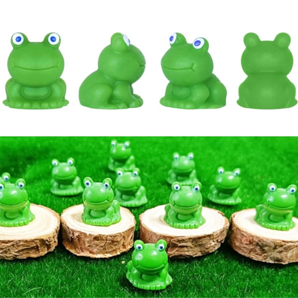 10/50/100 Piezas Decoración De Jardín De Mini Ranas, Miniatura De Ranas De Plástico Y De Resina Para Jardín De Hadas Y Decoración De Paisajes De Musgo